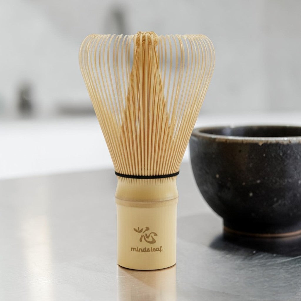 mind&leaf 100-tine bamboo matcha whisk (chasen)